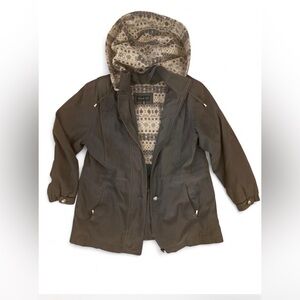 ✨ Braetan Sherpa-Lined Winter Coat – Dark Gray – Made in Russia- Size M